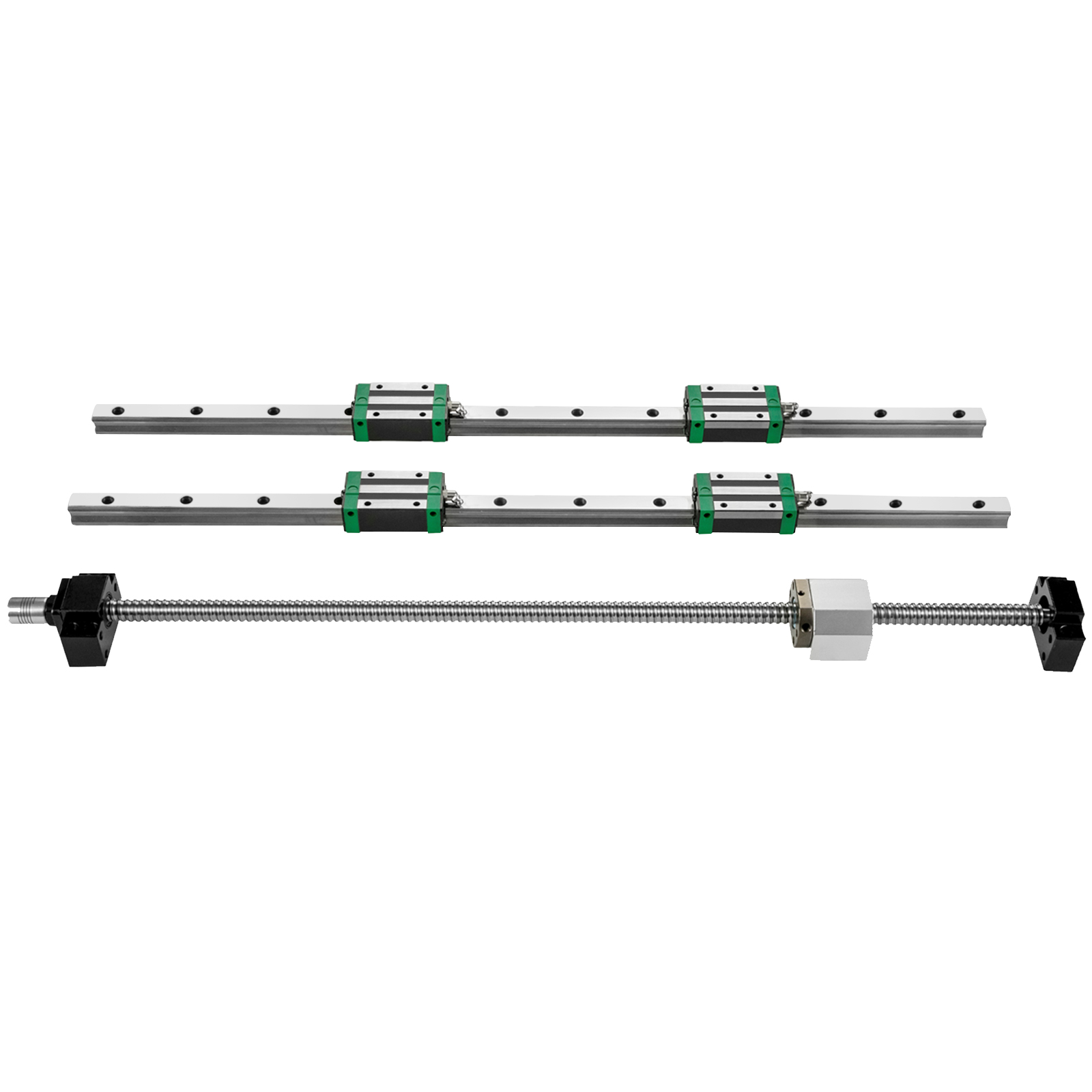 Hgr20 Linear Guide Rail Ballscrew Set - Rail de guidage linéaire 2 pièces