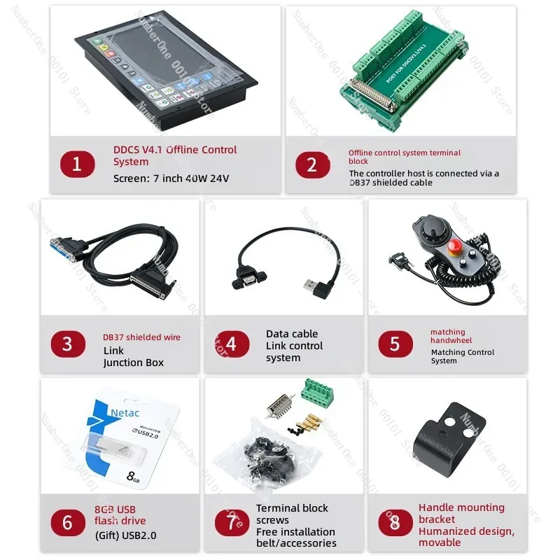 Contrôleur CNC DDCS V4.1 V3.1, - Ddcs V4.1 4 Axis Cnc Offline Controller avis et prix