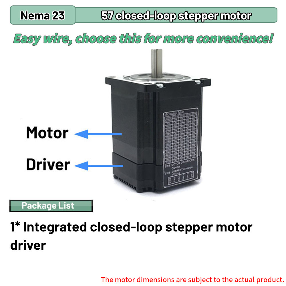 Kit de moteur pas à pas Nema23 - Nema 23 Closed Loop Stepper Motor Driver Kit avis et prix